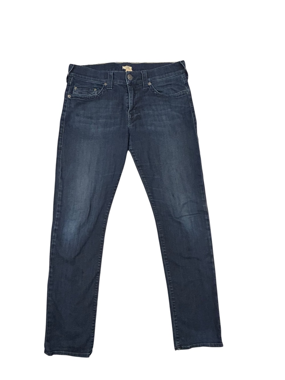True Religion Geno Relaxed Slim Men's Dark Blue Jeans 36/34 Stretch Denim